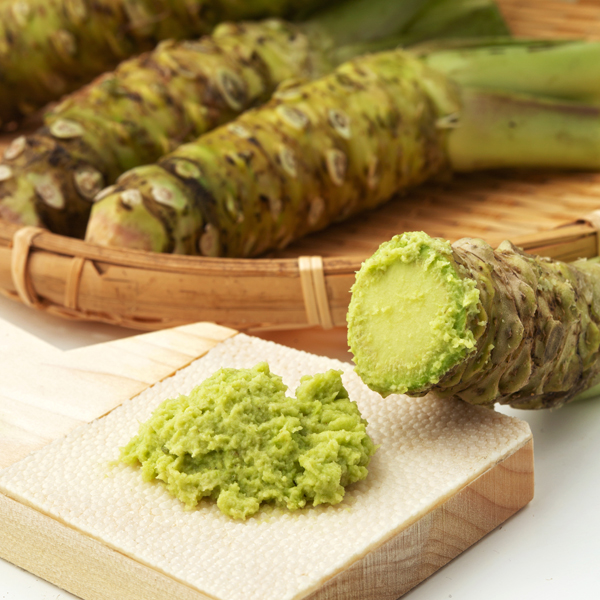 Fresh grated wasabi