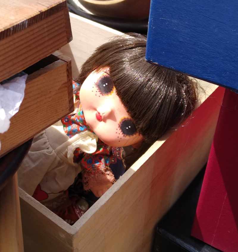 Showa retro doll found at a flea market