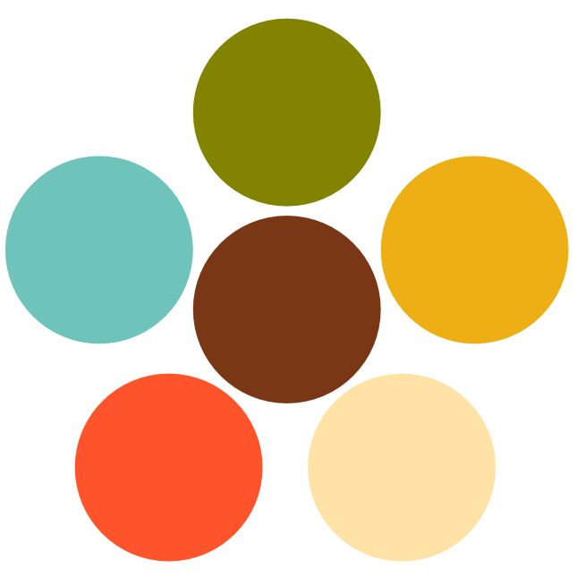 1960s Showa Retro colour palette