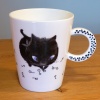 Black Cat mug by Shinzi Katoh