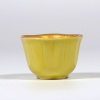 Yellow mini dish with gold interior