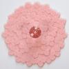 Pink Hydrangea design silicone cup cover