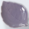 Mauve leaf-shaped Japanese mini plate