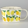 Japanese enamelware measuring jug with lemon design
