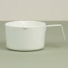 White enamel measuring scoop, 200ml