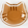Ginger tabby cat small glass plate