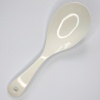 White enamel Japanese serving spoon