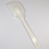 White enamel and silicone spatula
