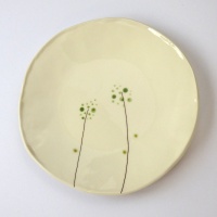 Wild Grass Japanese ceramic plate