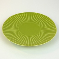Green Hasami ware Japanese ceramic side plate