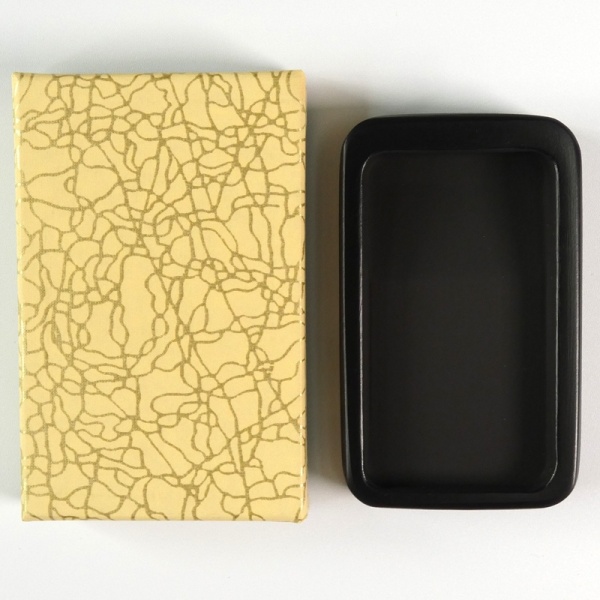 Japanese sumi ink stone in decorative box