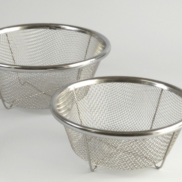 Set of two small Japanese stainless steel sieves