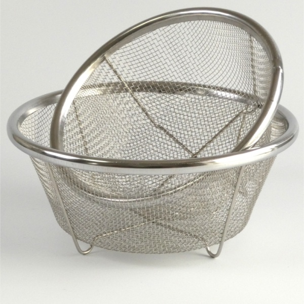 Set of two small Japanese stainless steel sieves
