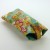Sunglasses case in turquoise blue traditional Japanese fabric fastened shut