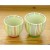 Japanese teacup with striped design, large and small sizes