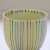 Japanese teacup with striped design detail