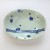 Blue Blossom pattern Japanese ceramic oval bowl