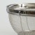 Close up of high quality stainless steel mesh and basket finishing