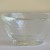 Mount Fuji textured glass sake sipping cup close up