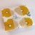Reusable fabric kitchen cloth with yellow flowers