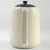 Tall white Japanese teapot with mottled dark blue lid