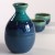 Blue-green ombre glazed sake serving jug