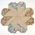 Set of 4 Origami Heart shaped Japanese fabric coasters in Sakura-Momiji design