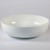 White fine ceramic pasta bowl