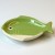 Yellowtail fish design green and white ceramic mini plate