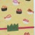 Close up of cut out decorative grass detail and mizuhiki cord