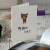 Bear mini Japanese Thank You card on desk top