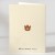 Mini thank you card showing brown bear and apple detail on the reverse