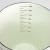Inside of enamel measuring jug showing measurements in millilitres up to 900ml