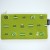 Bright green zip up pencil case with matcha cakes design