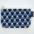Small fabric zip bag with blue Mount Fuji modern design