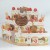 3D popup greetings card with Birthday greeting with cute cats and cake design