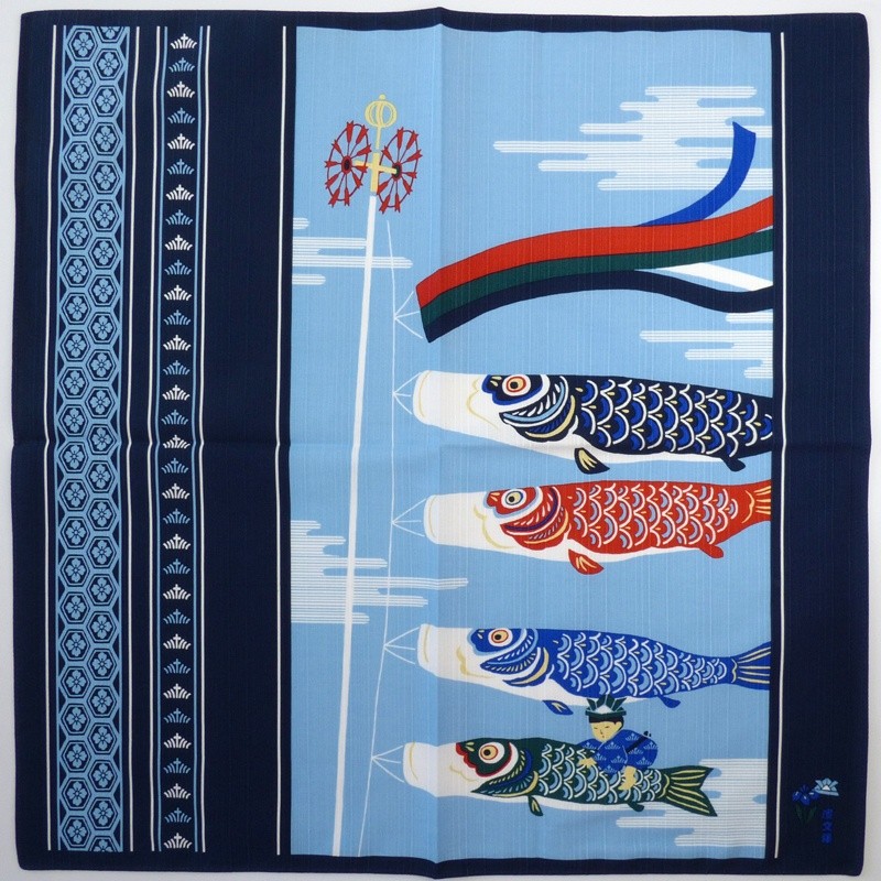 Koinobori koi carp flags design furoshiki wrapping cloth