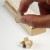 Hiragana stamp help in thumb and forefinger