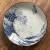 'Great Wave' Japanese round side plate on table top