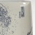 Close up of 'Great Wave' design on Japanese square plate