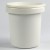 White enamel camping mug without handle