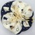 Cotton fabric bento bag with drawstring ties and stylish cat design