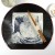 Japanese half moon tray with square plate and chopsticks
