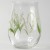 Japanese glass tumbler with delicate  Lily of the Valley design