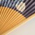 Close up of bamboo and Japanese paper hydrangea design fan
