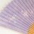 Pale mauve reverse side of sakura folding fan