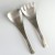 Hammered metal Japanese salad servers