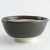 Side view of black glazed XL Japanese suribachi mortar