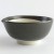 Profile of black glazed XL Japanese suribachi mortar