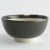 Back view of black glazed XL Japanese suribachi mortar